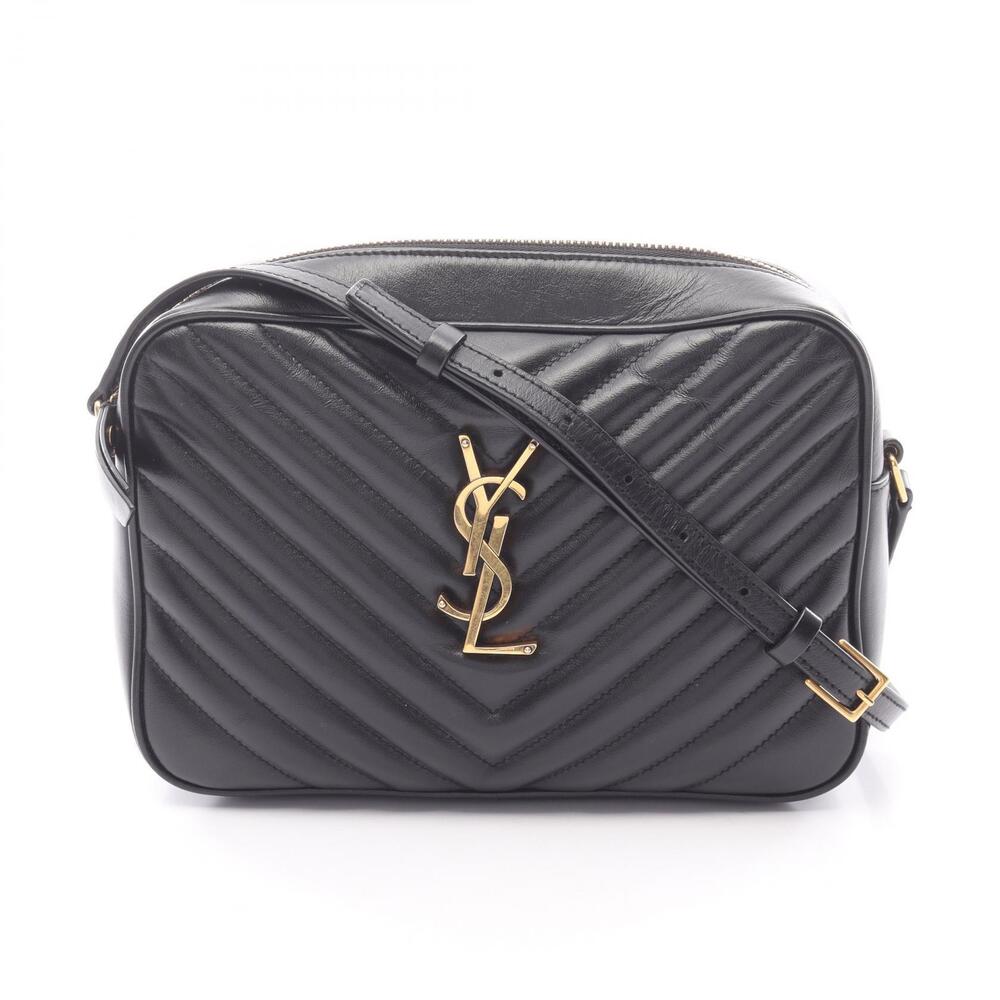 Saint Laurent Paris LOU CAMERA BAG Leather Shoulder Black